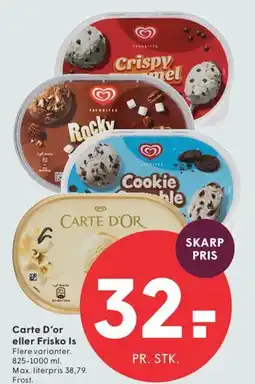 SPAR Carte D'or eller Frisko Is tilbud