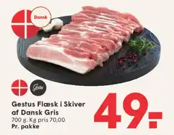 SPAR Gestus Flæsk i Skiver af Dansk Gris tilbud