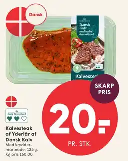 SPAR Kalvesteak af Yderlår af Dansk Kalv tilbud