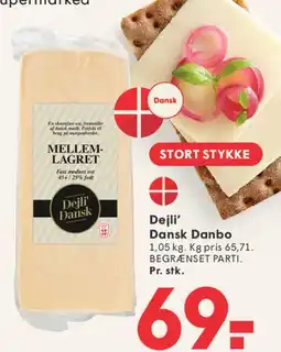 SPAR Dejli' Dansk Danbo tilbud