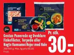 Min Købmand Cestus Panerede & Ovnklare fiskefileter / Torpedo / Kogte Vannamei Rejer tilbud