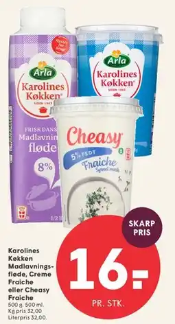 SPAR Karolines Køkken / Cheasy Fraiche tilbud