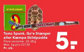 Toms Spunk / Go'e Stænger / Kæmpe Skildpadde