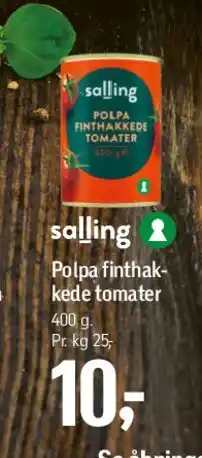 Føtex Polpa finthakkede tomater tilbud