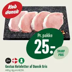 Min Købmand Gestus koteletter af Dansk Gris tilbud