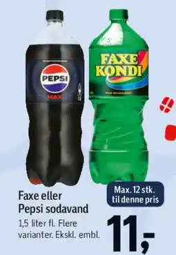Føtex Faxe eller Pepsi sodavand tilbud
