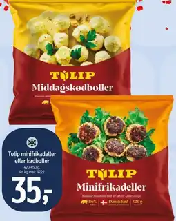 Føtex Tulip Minifrikadeller eller Middagskødboller tilbud