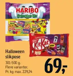 Føtex Halloween slikpose tilbud