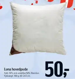 Føtex Luna hovedpude tilbud