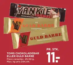 MENY Toms chokoladebar / Guld Barre tilbud