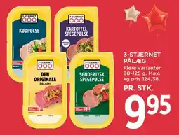 MENY 3-STJERNET PÅLÆG tilbud
