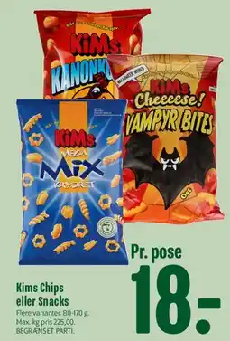 Min Købmand Kims Chips eller Snacks tilbud