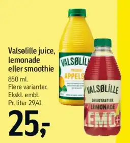 Føtex Valsbølle juice, lemonade eller smoothie tilbud