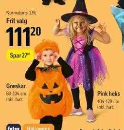 Føtex Græskar eller Pink heks tilbud