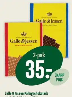 Min Købmand Galle & Jessen Pålægschokolade tilbud