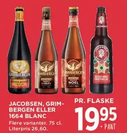 MENY Jacobsen, Grimbergen eller 1664 Blanc tilbud