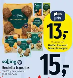 Føtex Brød eller baguettes tilbud