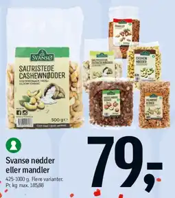 Føtex Svansø nødder eller mandler tilbud