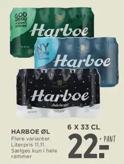 MENY Harboe øl 6 x 33 cl tilbud