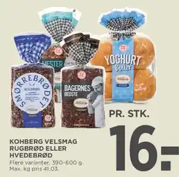 MENY Kohberg Velsmag - rugbrød eller hvedebrød tilbud