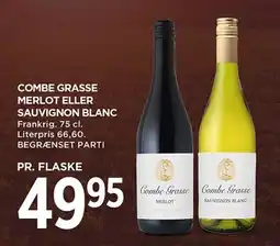 MENY Combe Grasse - Merlot eller Sauvignon Blanc tilbud