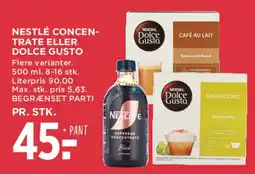 MENY Nestlé concentrate / Dolce Gusto tilbud
