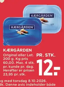 MENY Kærgården Original eller Let (200 g) tilbud