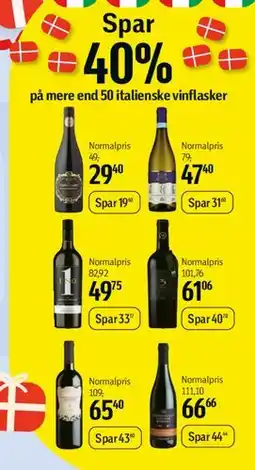 Føtex Italienske vinflasker (udvalg) tilbud