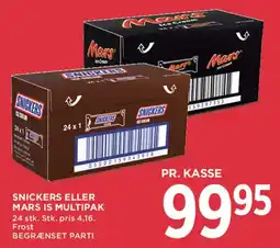 MENY SNICKERS ELLER MARS IS MULTIPAK tilbud