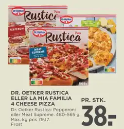MENY Dr. Oetker Rustica / La Mia Familia pizza tilbud