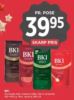 MENY BKI pose kaffe tilbud