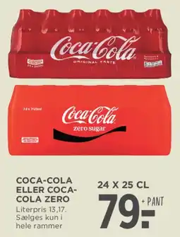 MENY Coca-Cola eller Coca-Cola Zero (24 x 25 cl) tilbud