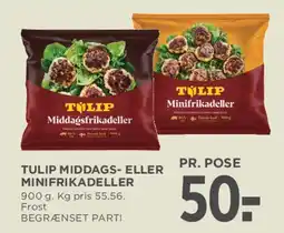 MENY Tulip Middags- eller Minifrikadeller tilbud