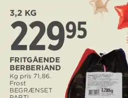 MENY FRITGÅENDE BERBERAND tilbud