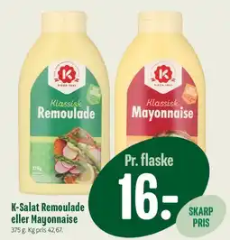 Min Købmand K-Salat Remoulade eller Mayonnaise tilbud