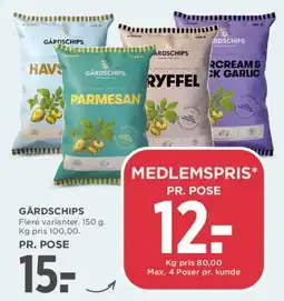 MENY Gårdschips tilbud
