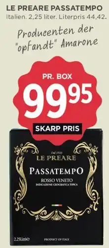 MENY Le Preare Passatempo (box) tilbud