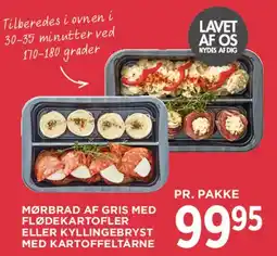 MENY Mørbrad af gris eller kyllingebryst med tilbehør tilbud