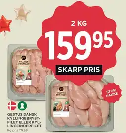 MENY Gestus dansk kyllingebrystfilet eller kyllingeinderfilet tilbud