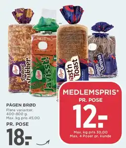 MENY Pågen brød tilbud