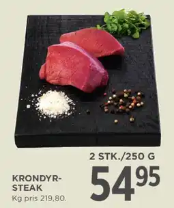 MENY Krondyr-steak tilbud