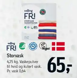 Føtex Storvask vaskepulver tilbud