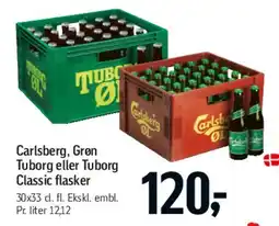 Føtex Carlsberg / Tuborg flasker (kasse) tilbud