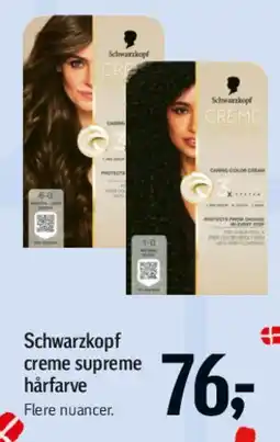 Føtex Schwarzkopf creme supreme hårfarve tilbud