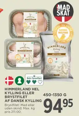 MENY Himmerland hel kylling eller brystfilet af dansk kylling tilbud