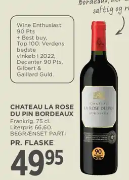 MENY Chateau La Rose Du Pin Bordeaux tilbud