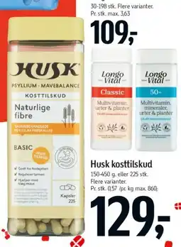 Føtex HUSK psyllium / kosttilskud tilbud