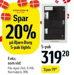Føtex Björn Borg 5-pak tights tilbud
