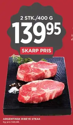 MENY ARGENTINSK RIBEYE STEAK tilbud