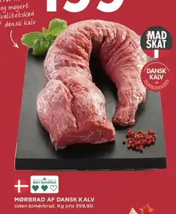 MENY MØRBRAD AF DANSK KALV tilbud